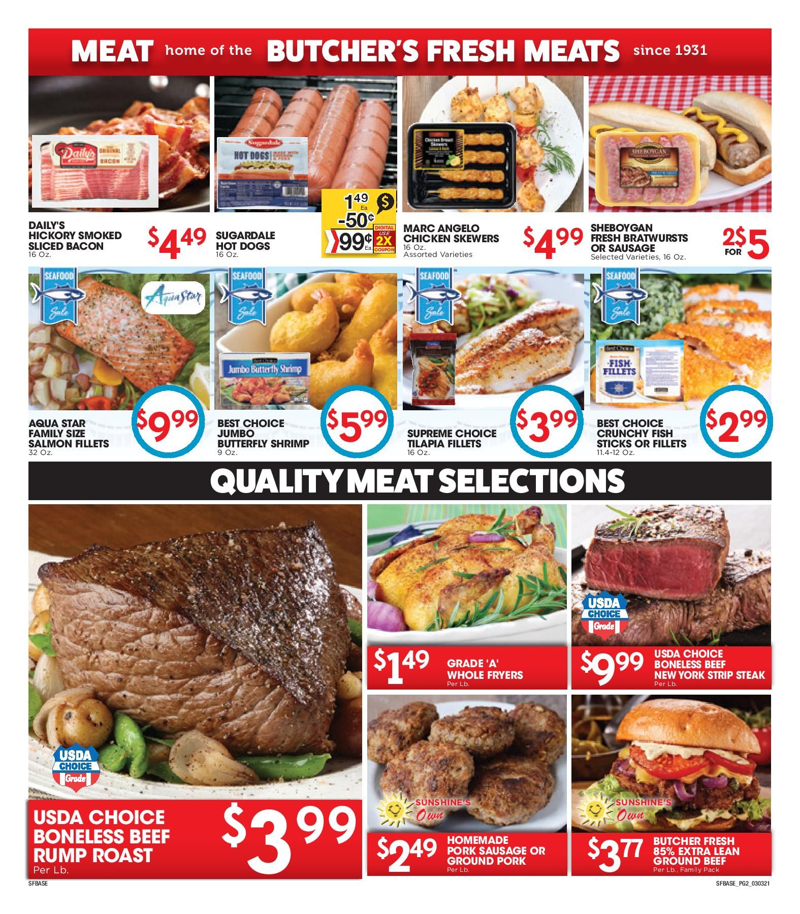 Sunshine Foods Weekly Ad Flyer March 3 to March 9, 2021