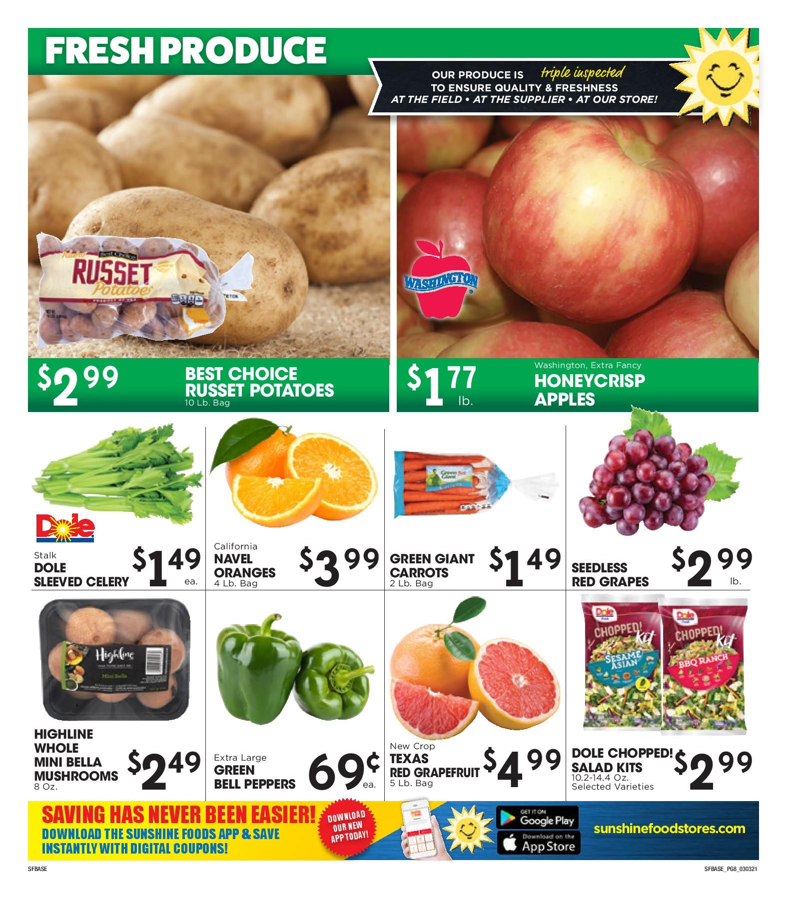 Sunshine Foods Weekly Ad Flyer March 3 to March 9, 2021