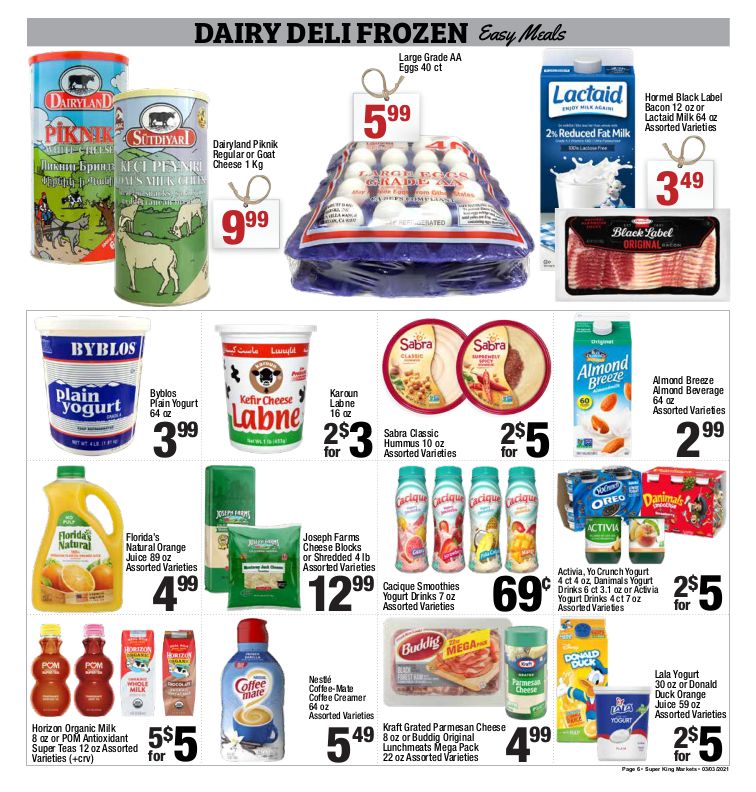 Super King Markets Weekly Ad Flyer March 3 to March 9, 2021