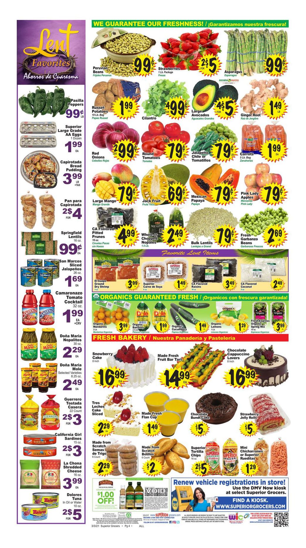 Superior Grocers Weekly Ad Flyer March 3 to March 9, 2021