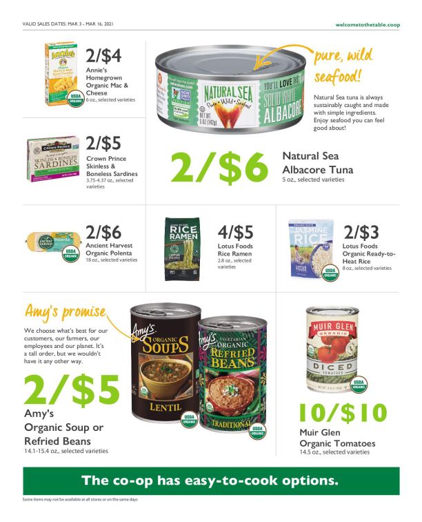 Wheatsville Food Coop Weekly Ad Flyer March 3 to March 16, 2021