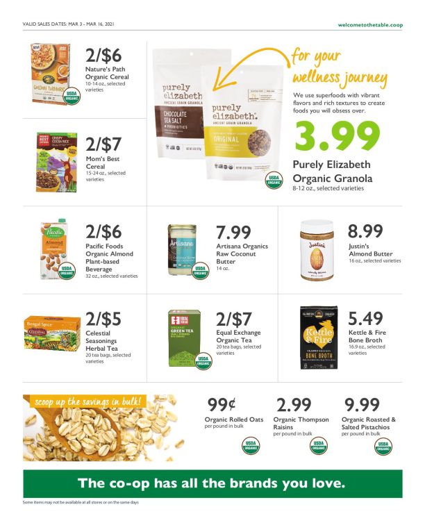 Wheatsville Food Coop Weekly Ad Flyer March 3 to March 16, 2021