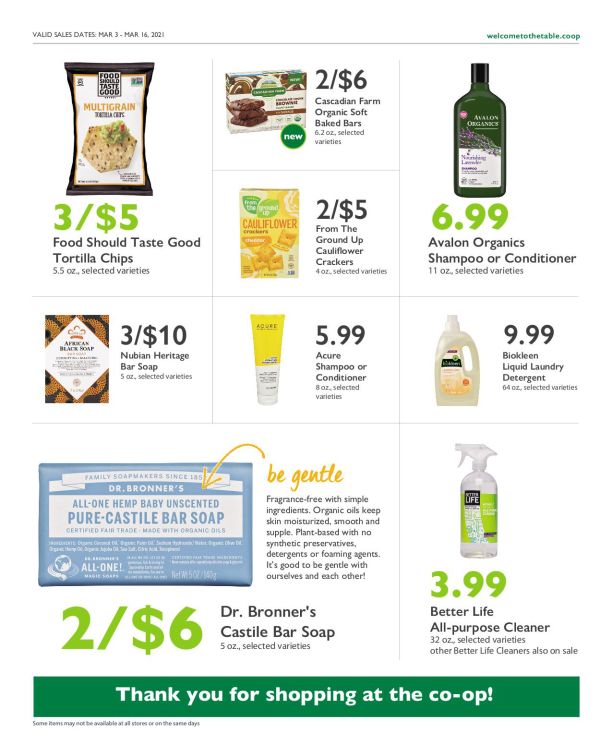 Wheatsville Food Coop Weekly Ad Flyer March 3 to March 16, 2021