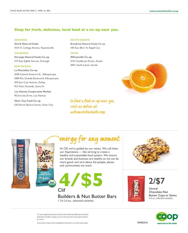 Wheatsville Food Coop Weekly Ad Flyer March 3 to March 16, 2021