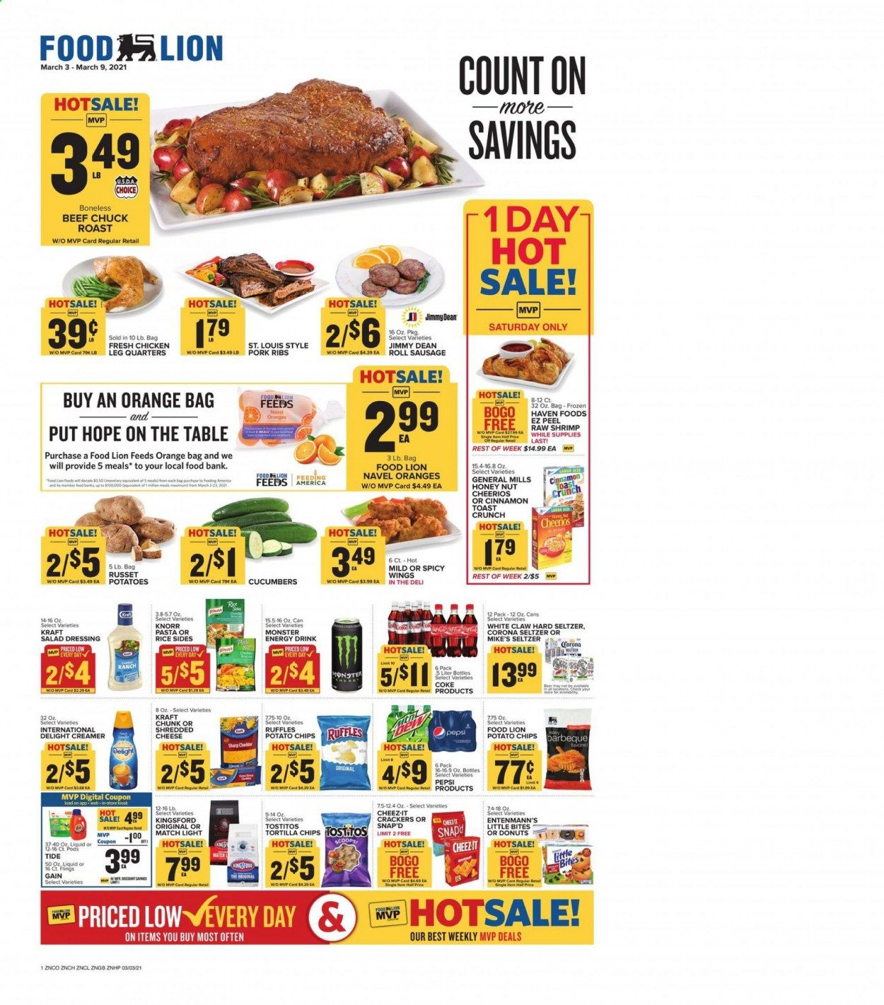 Food Lion (NC) Weekly Ad Flyer March 3 to March 9