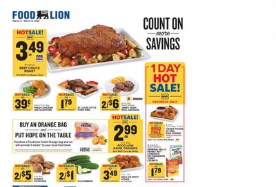 Food Lion (GA) Weekly Ad Flyer March 3 to March 9