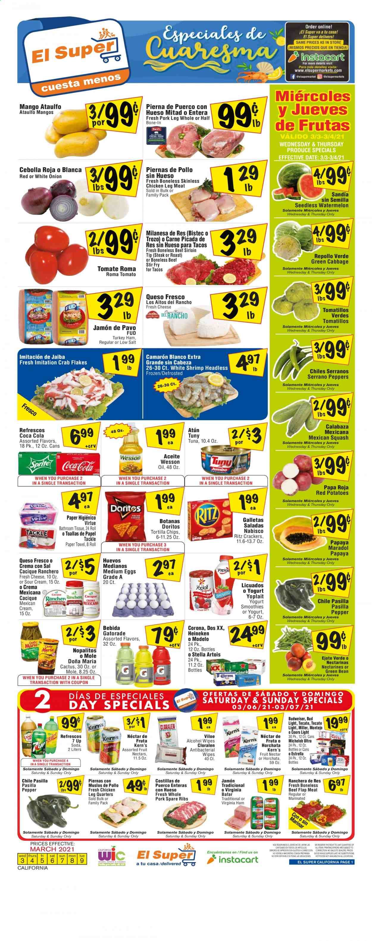 El Super (AZ, CA, NM, NV, TX) Weekly Ad Flyer March 3 to March 9