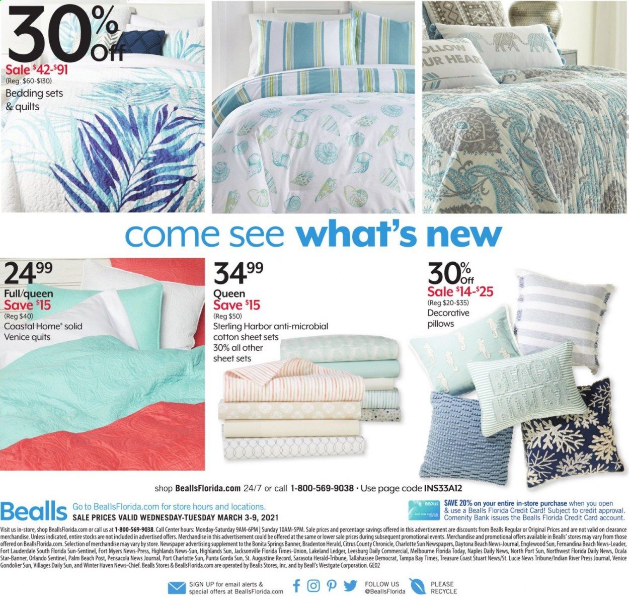 Bealls Florida Weekly Ad Flyer March 3 to March 9