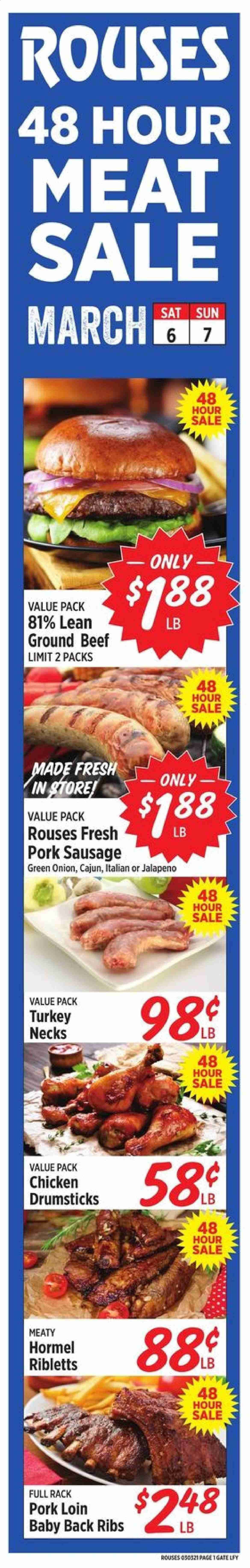 Rouses Markets (AL, LA, MS) Weekly Ad Flyer March 6 to March 7