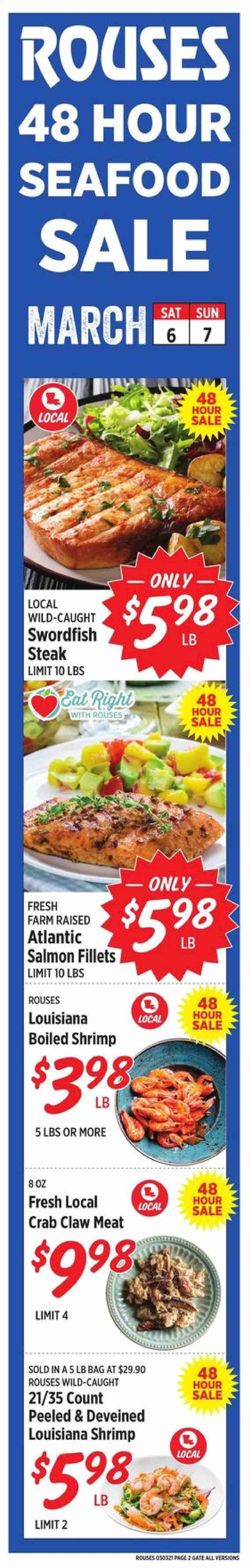 Rouses Markets (AL, LA, MS) Weekly Ad Flyer March 6 to March 7