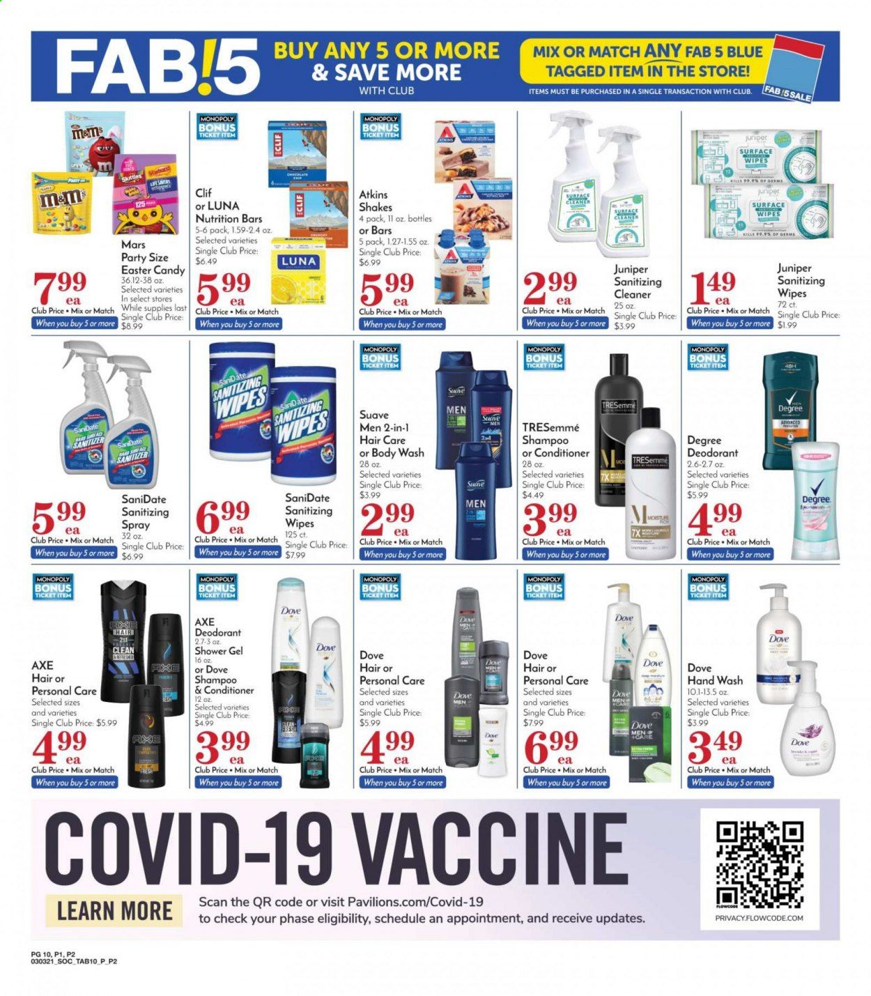 Pavilions (CA) Weekly Ad Flyer March 3 to March 9