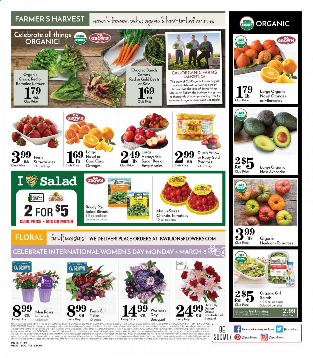 Pavilions (CA) Weekly Ad Flyer March 3 to March 9