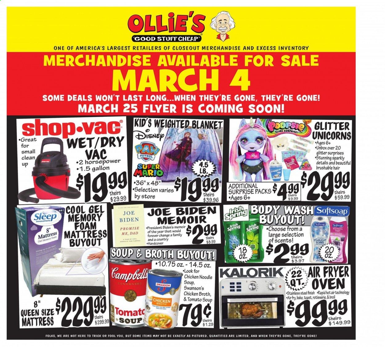 Ollie's Bargain Outlet Weekly Ad Flyer March 4 to March 10