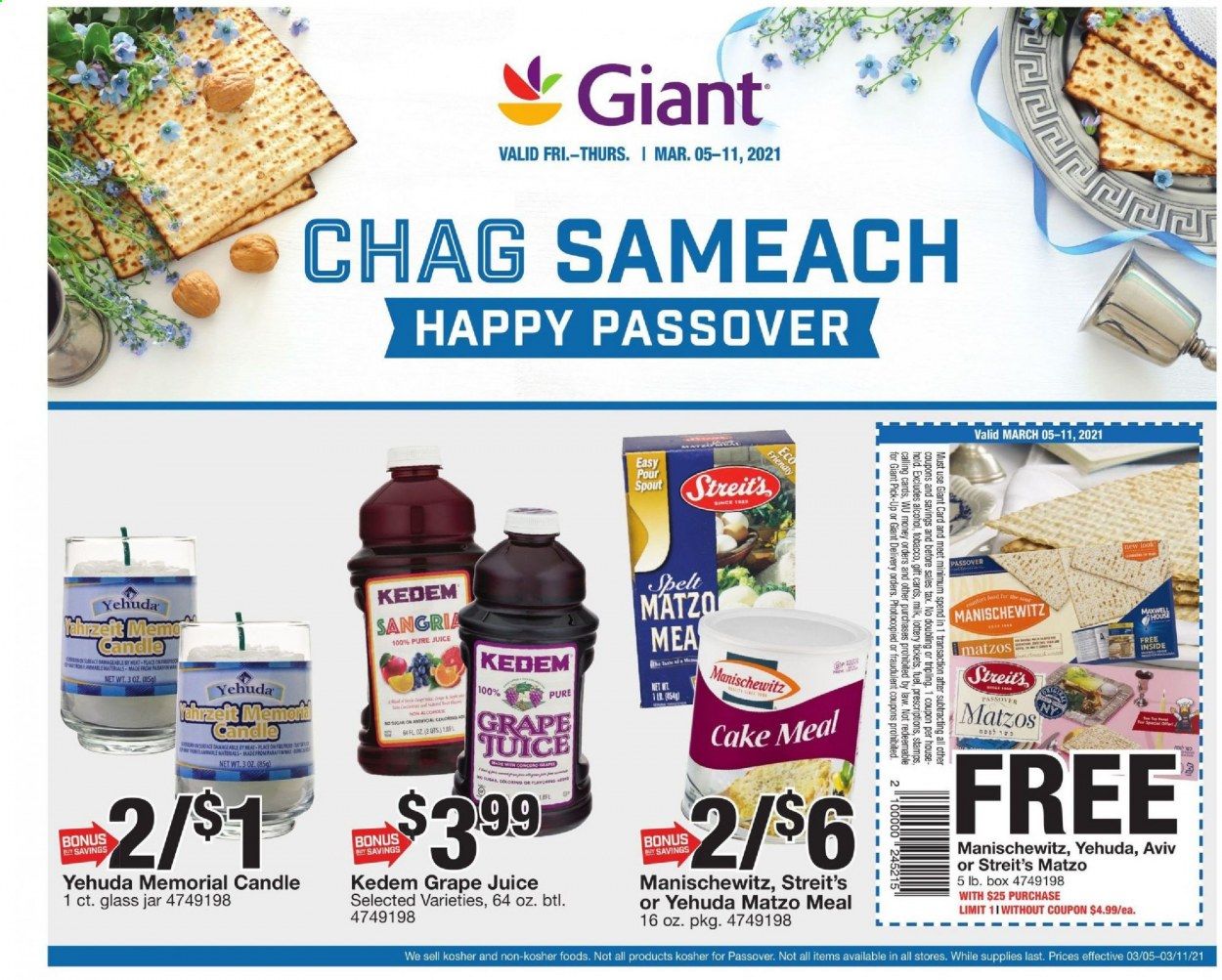 Giant Food Weekly Ad Flyer March 5 to March 11