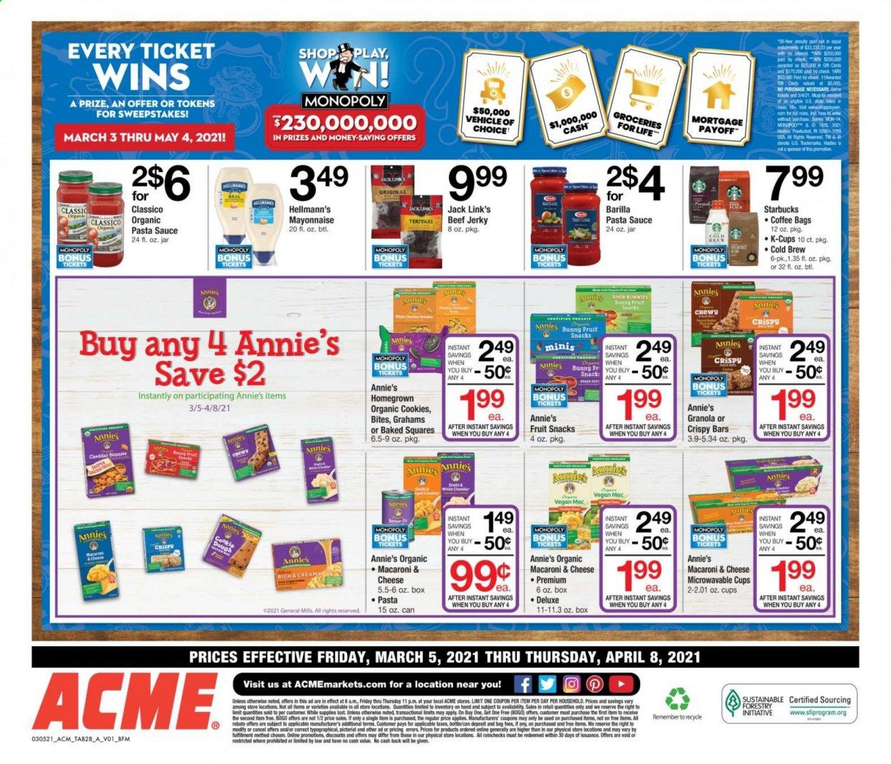 ACME Weekly Ad Flyer March 5 to April 8
