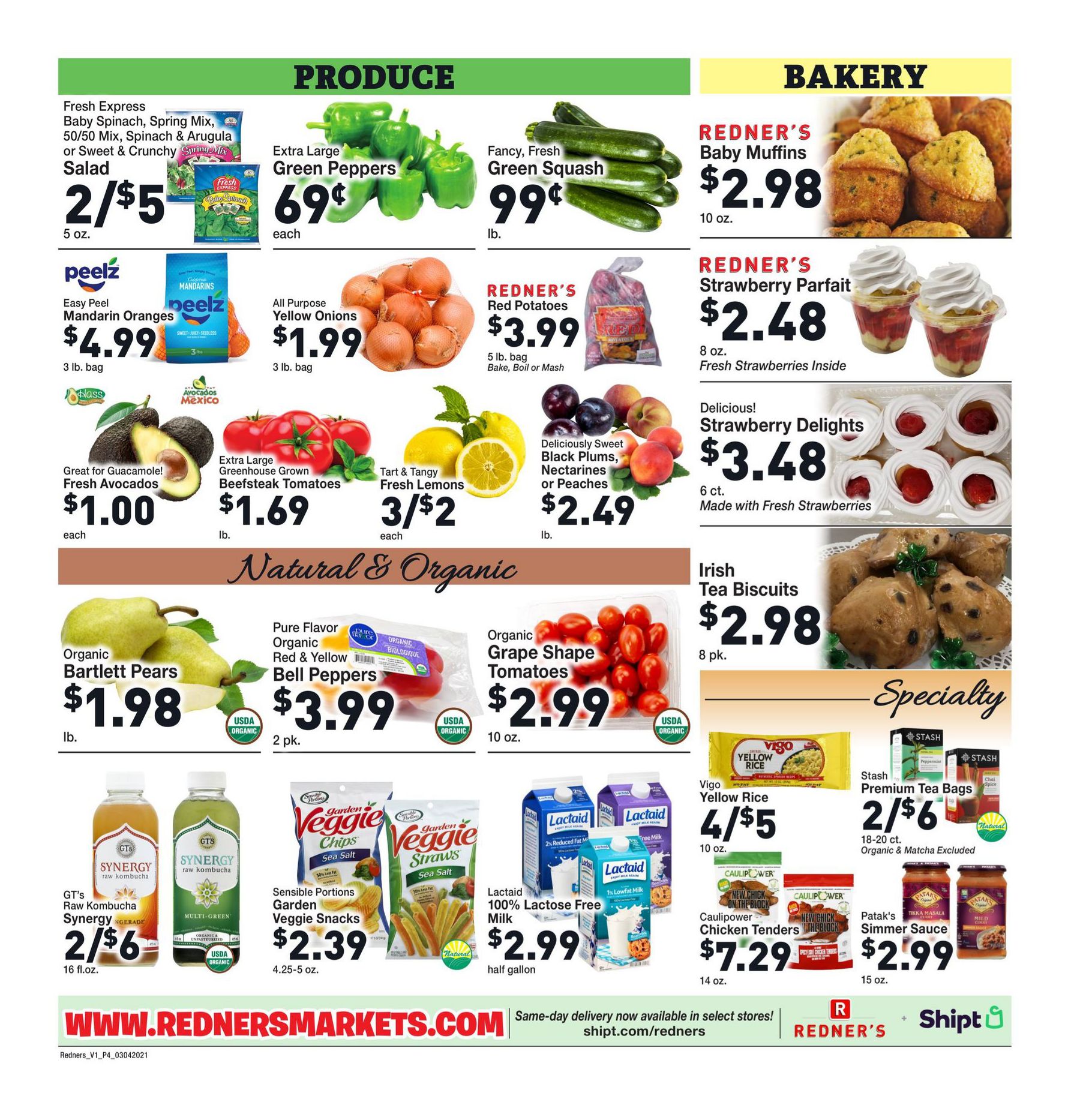 Redner's Markets Weekly Ad Flyer March 4 to March 10, 2021