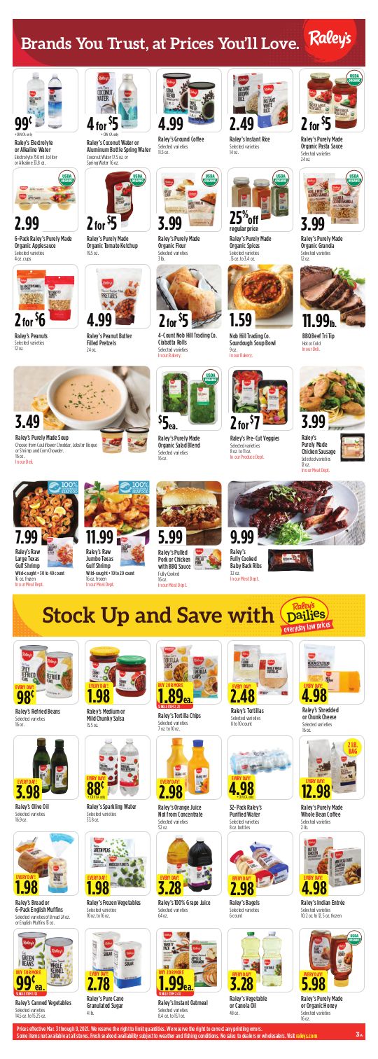 Raley's Weekly Ad Flyer March 3 to March 9, 2021