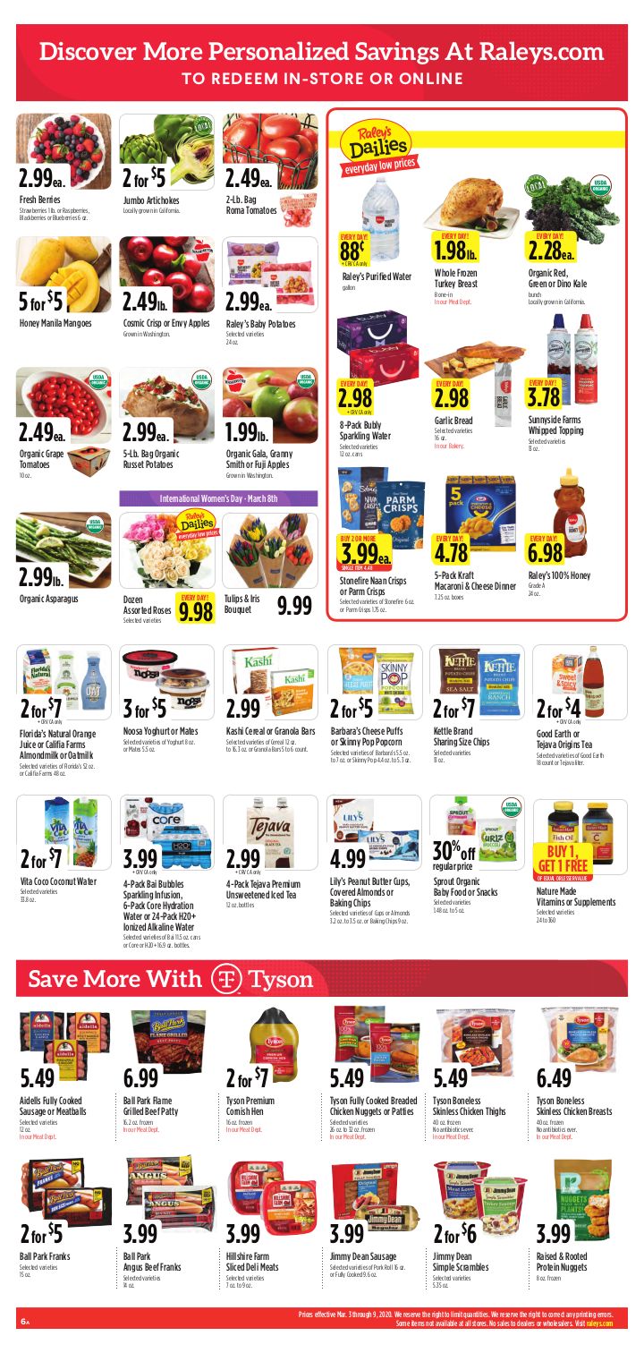Raley's Weekly Ad Flyer March 3 to March 9, 2021