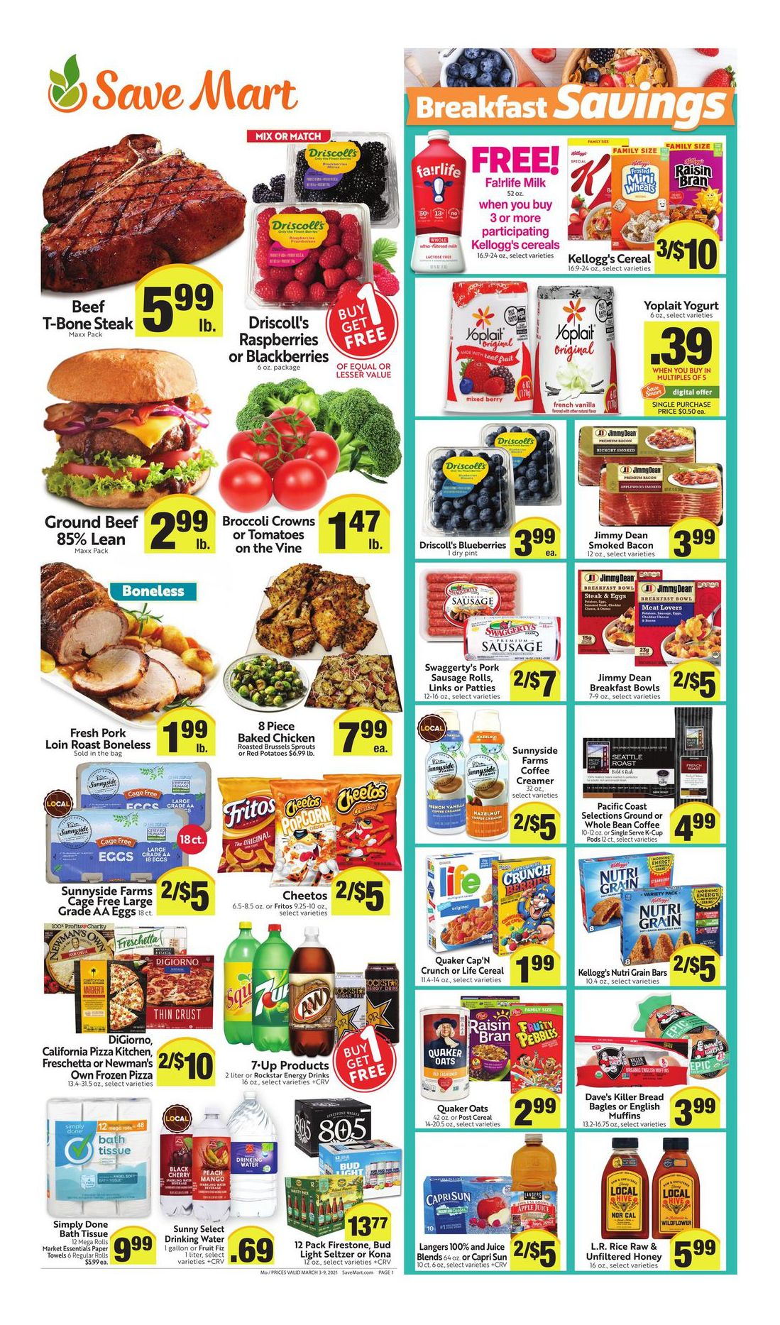 Save Mart Weekly Ad Flyer March 3 to March 9, 2021