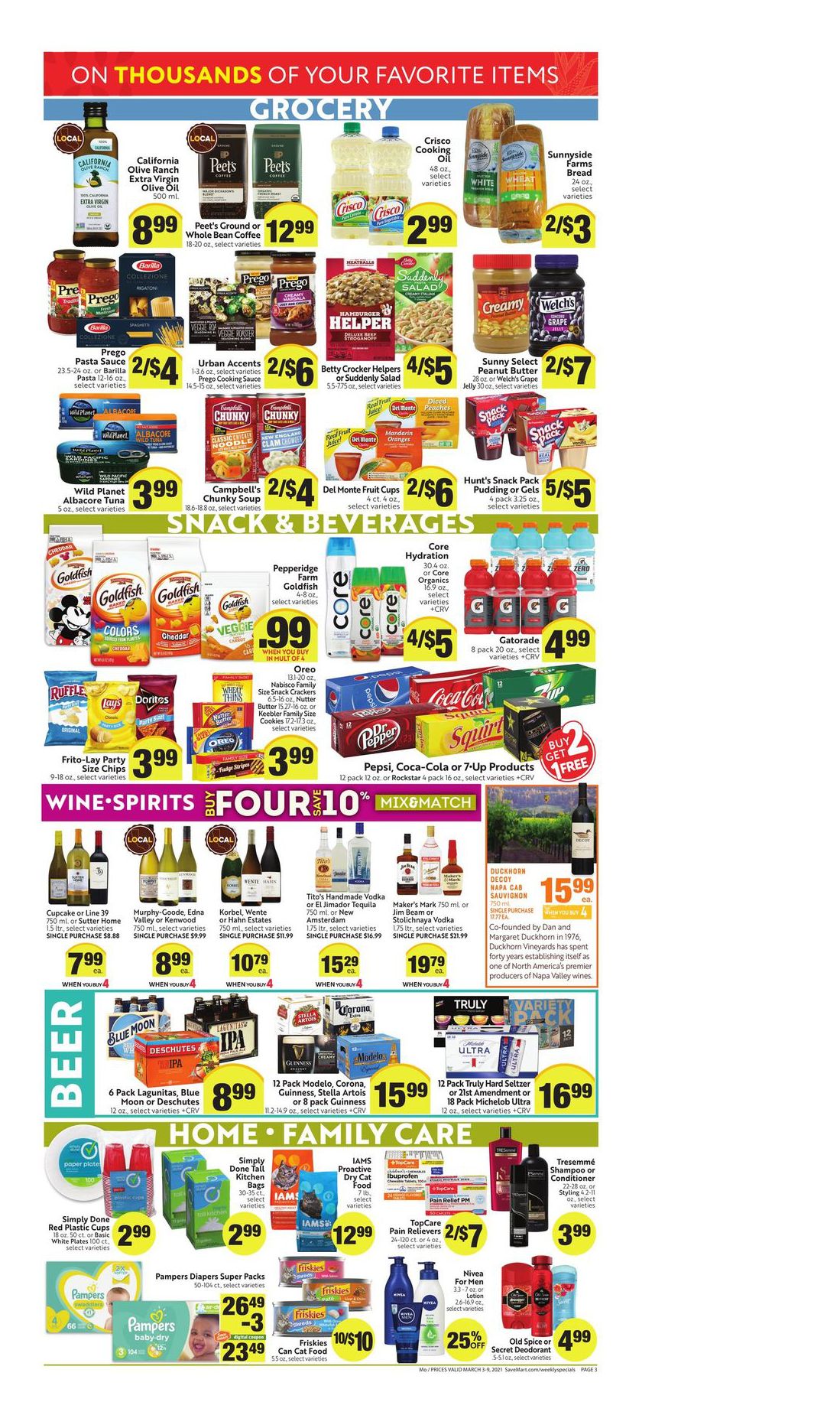 Save Mart Weekly Ad Flyer March 3 to March 9, 2021
