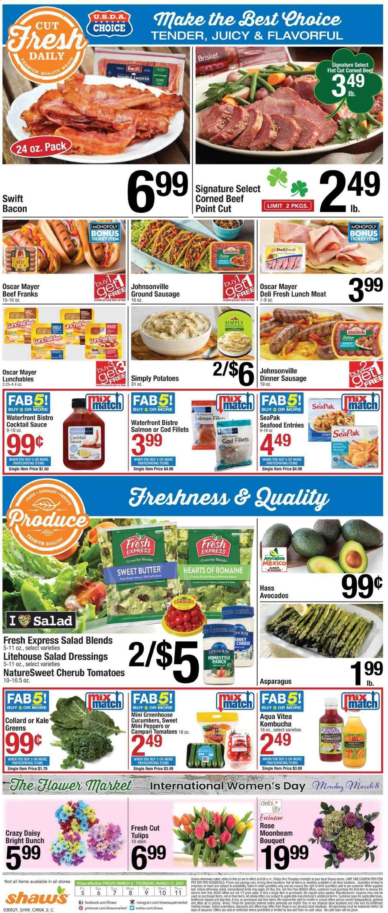 Shaw’s (MA, ME, NH, RI, VT) Weekly Ad Flyer March 5 to March 11