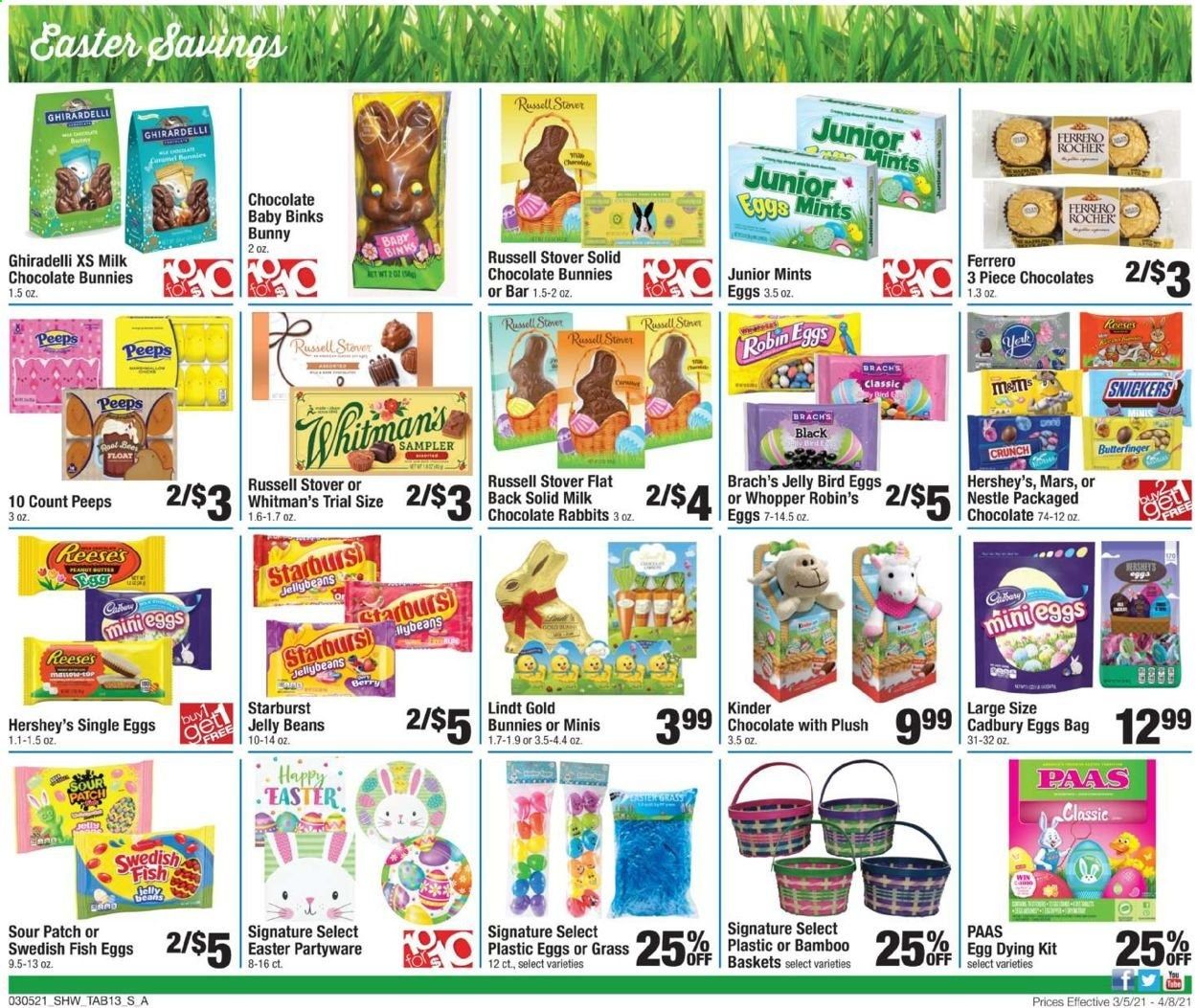Shaw’s (MA, ME, NH, RI, VT) Weekly Ad Flyer March 5 to April 8
