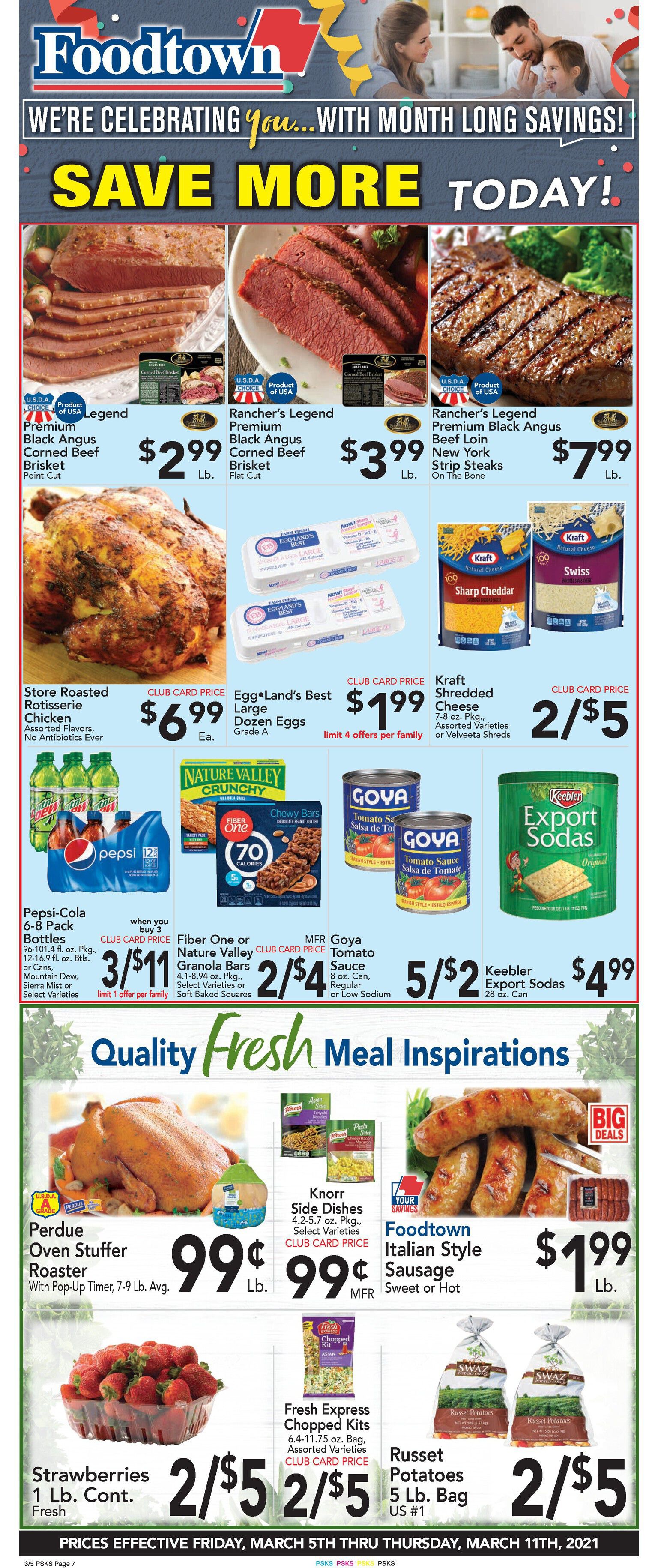 Foodtown Weekly Ad Flyer March 5 to March 11, 2021
