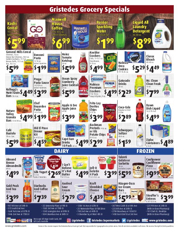 Gristedes Weekly Ad Flyer March 5 to March 11, 2021