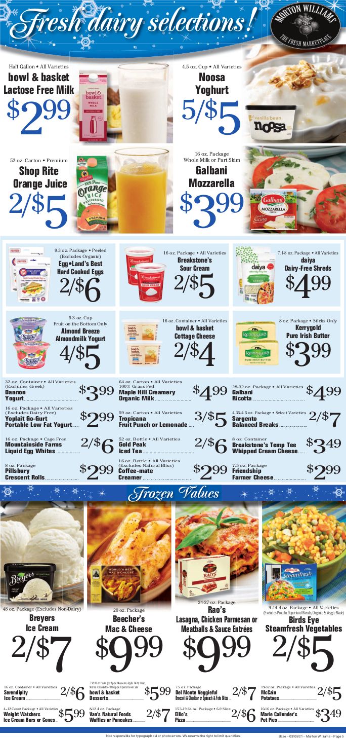 Morton Williams Weekly Ad Flyer March 5 to March 11, 2021