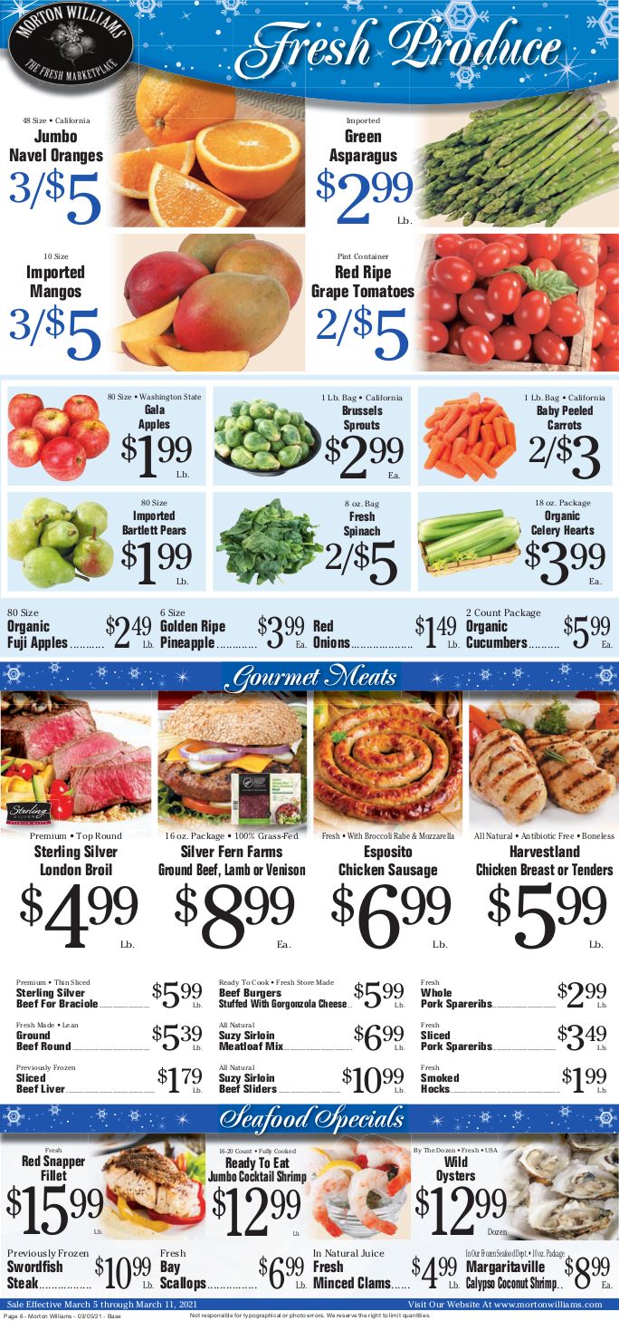 Morton Williams Weekly Ad Flyer March 5 to March 11, 2021