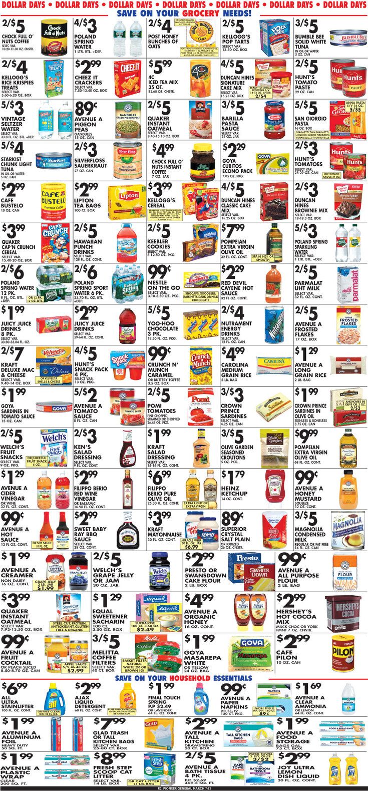 Pioneer Supermarkets Weekly Ad Flyer March 5 to March 11, 2021