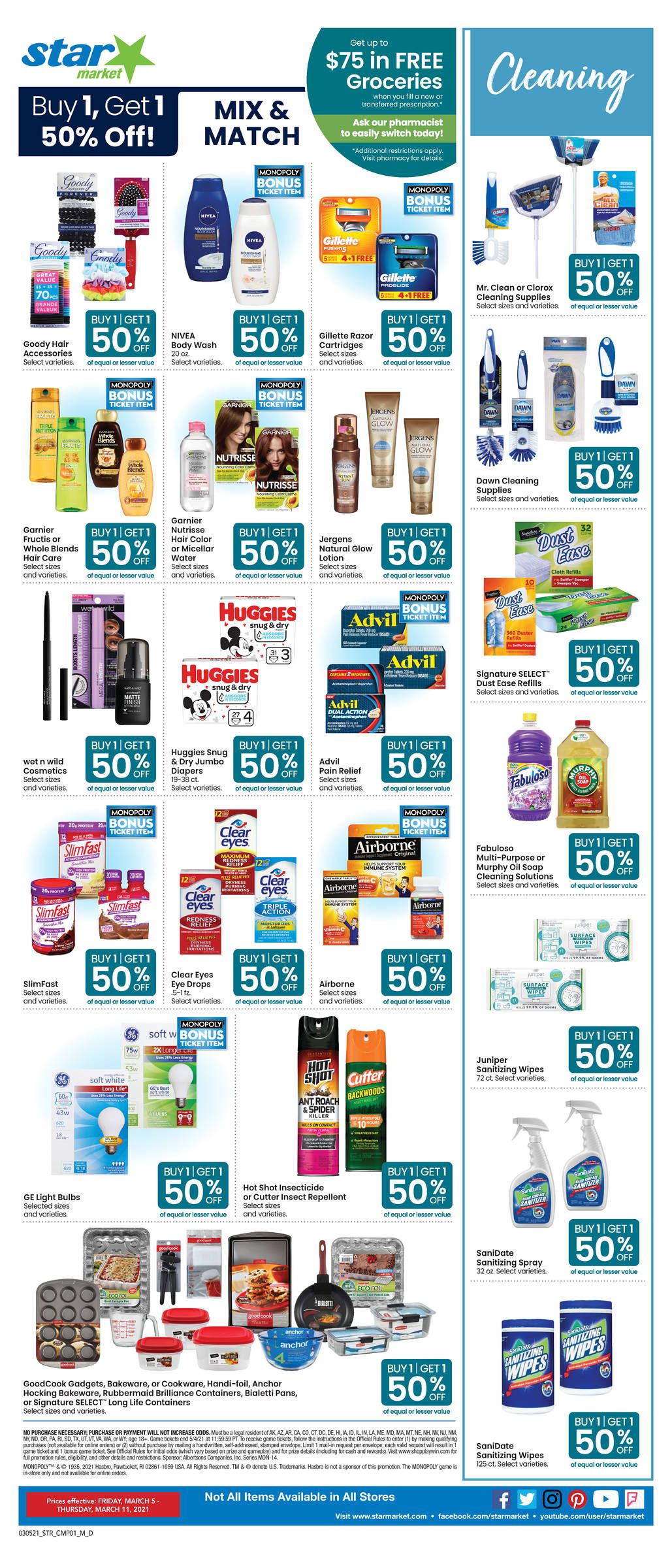 Star Market Weekly Ad Flyer March 5 to March 11, 2021