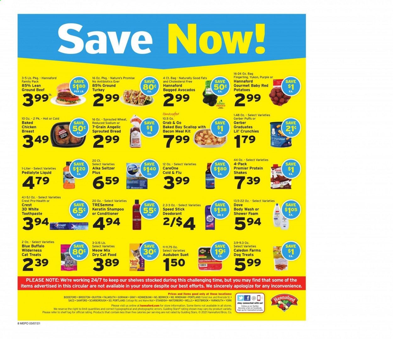 Hannaford (ME) Weekly Ad Flyer March 7 to March 13