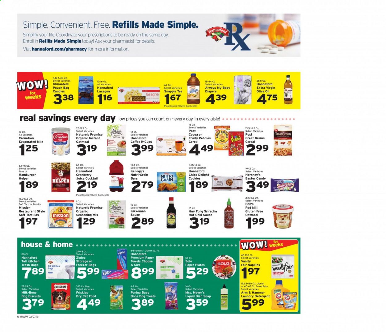 Hannaford (MA) Weekly Ad Flyer March 7 to March 13