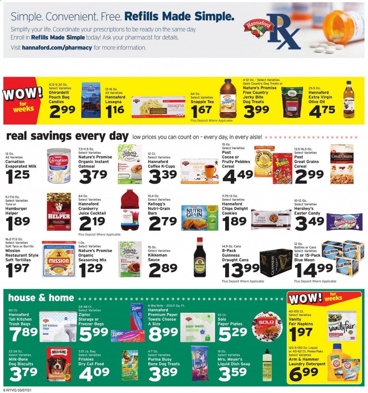 Hannaford (NY) Weekly Ad Flyer March 7 to March 13