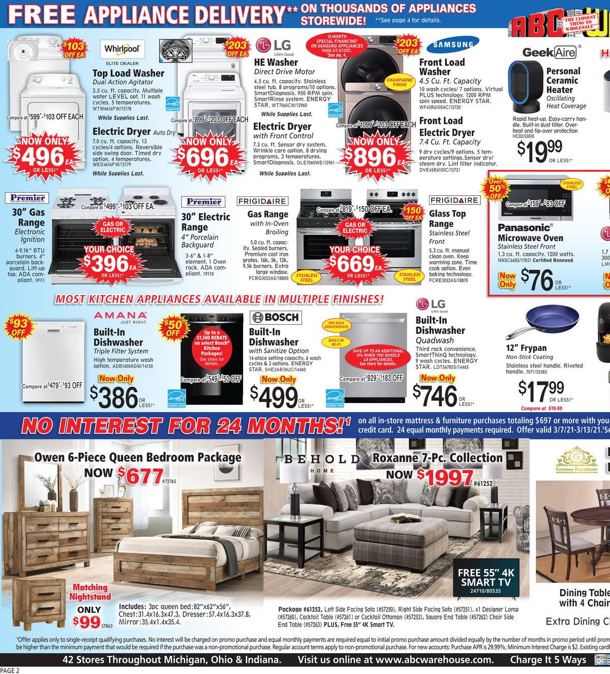 ABC Warehouse Weekly Ad Flyer March 7 to March 13, 2021
