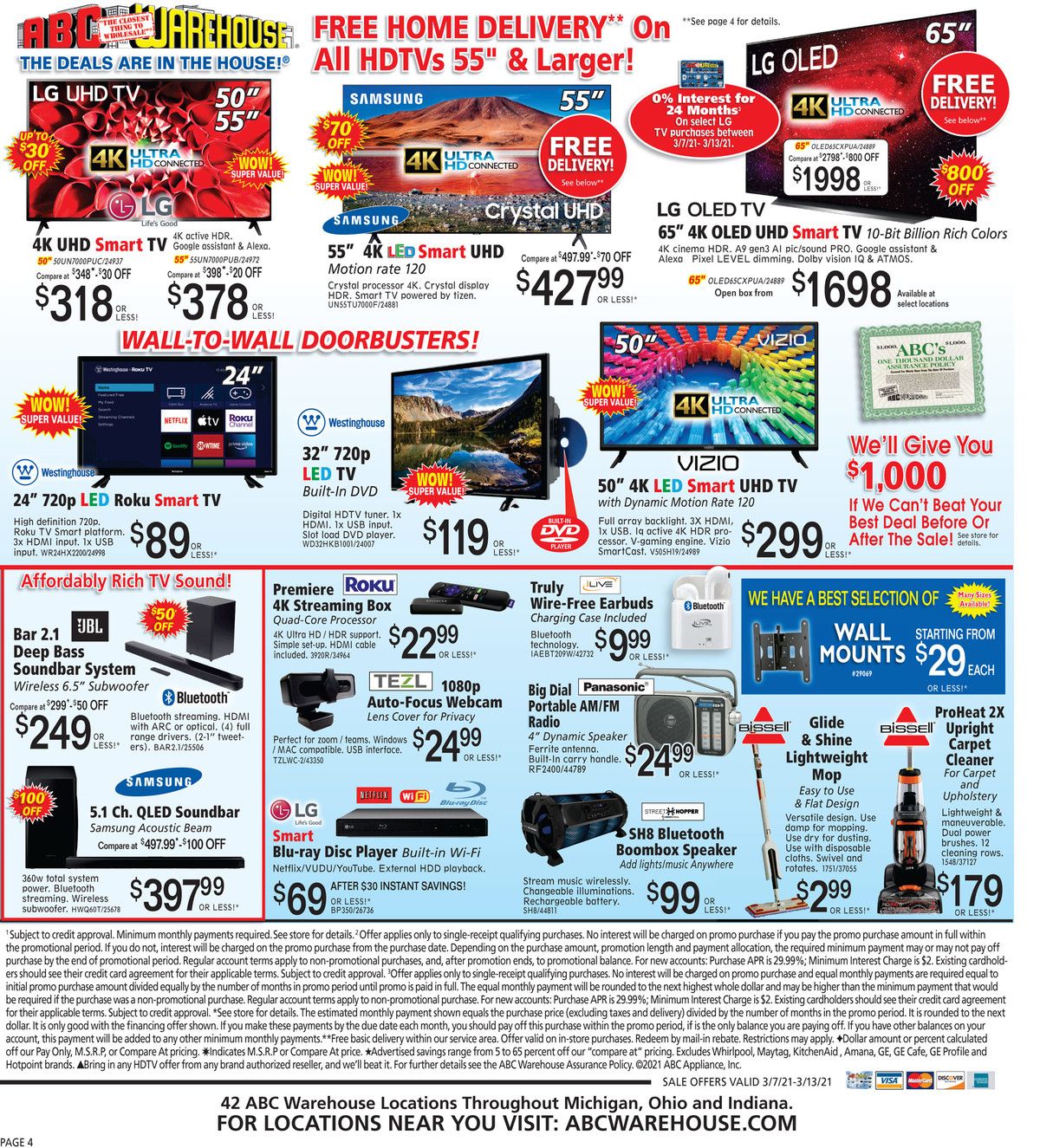 ABC Warehouse Weekly Ad Flyer March 7 to March 13, 2021
