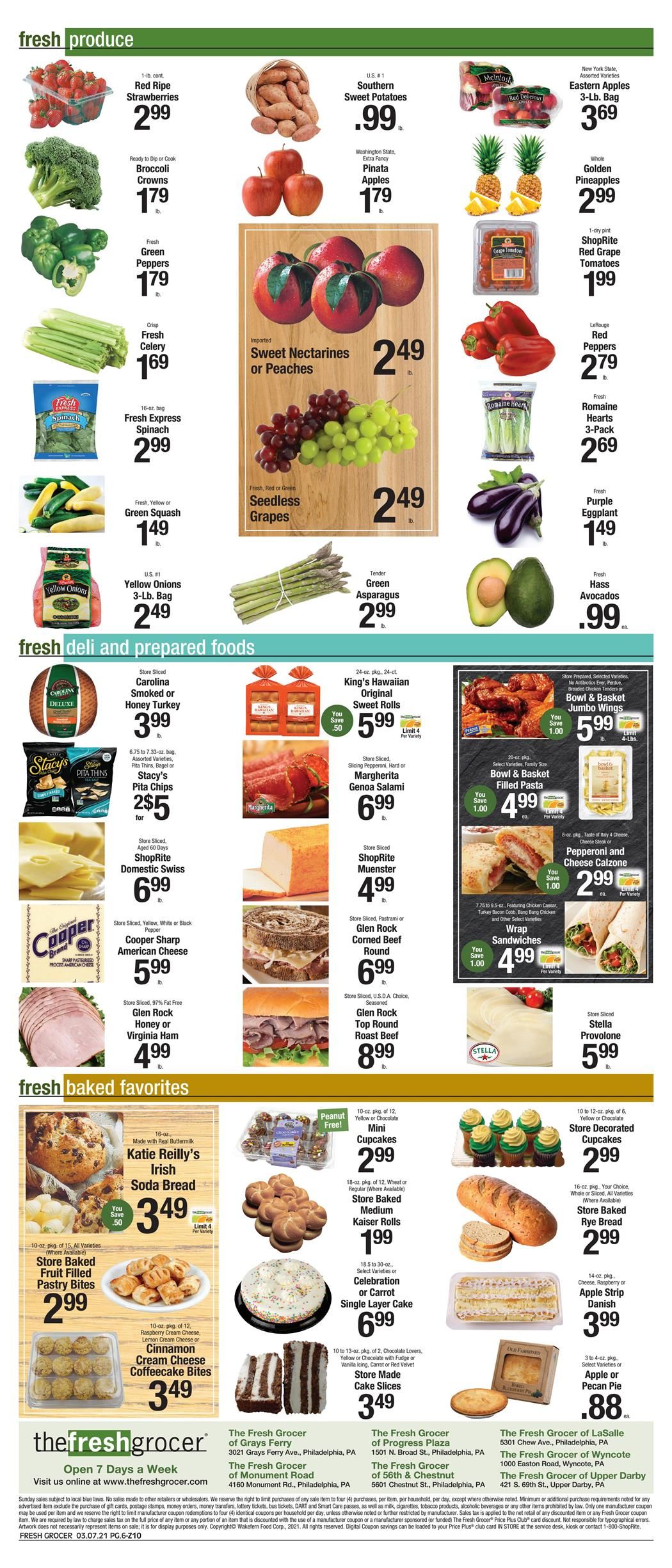 The Fresh Grocer Weekly Ad Flyer March 7 to March 13, 2021