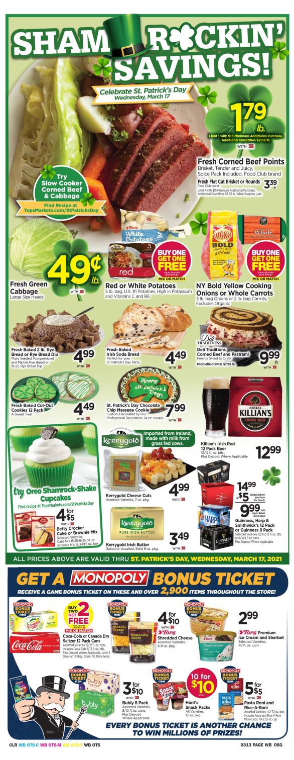 Tops Friendly Markets Weekly Ad Flyer March 7 to March 13, 2021