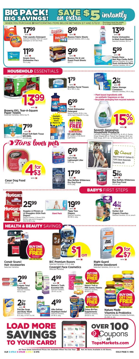 Tops Friendly Markets Weekly Ad Flyer March 7 to March 13, 2021