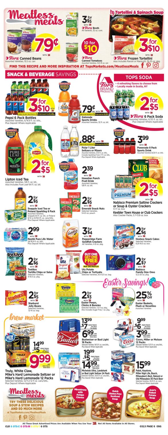 Tops Friendly Markets Weekly Ad Flyer March 7 to March 13, 2021