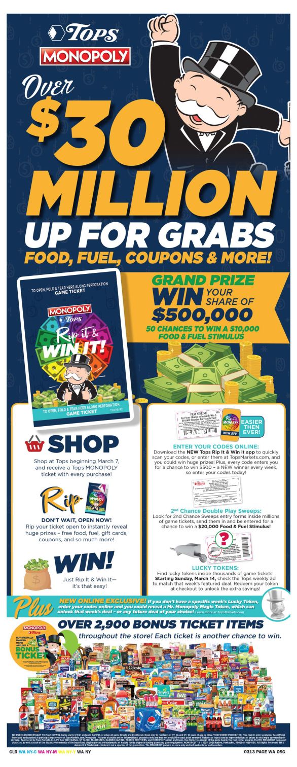 Tops Friendly Markets Weekly Ad Flyer March 7 to March 13, 2021