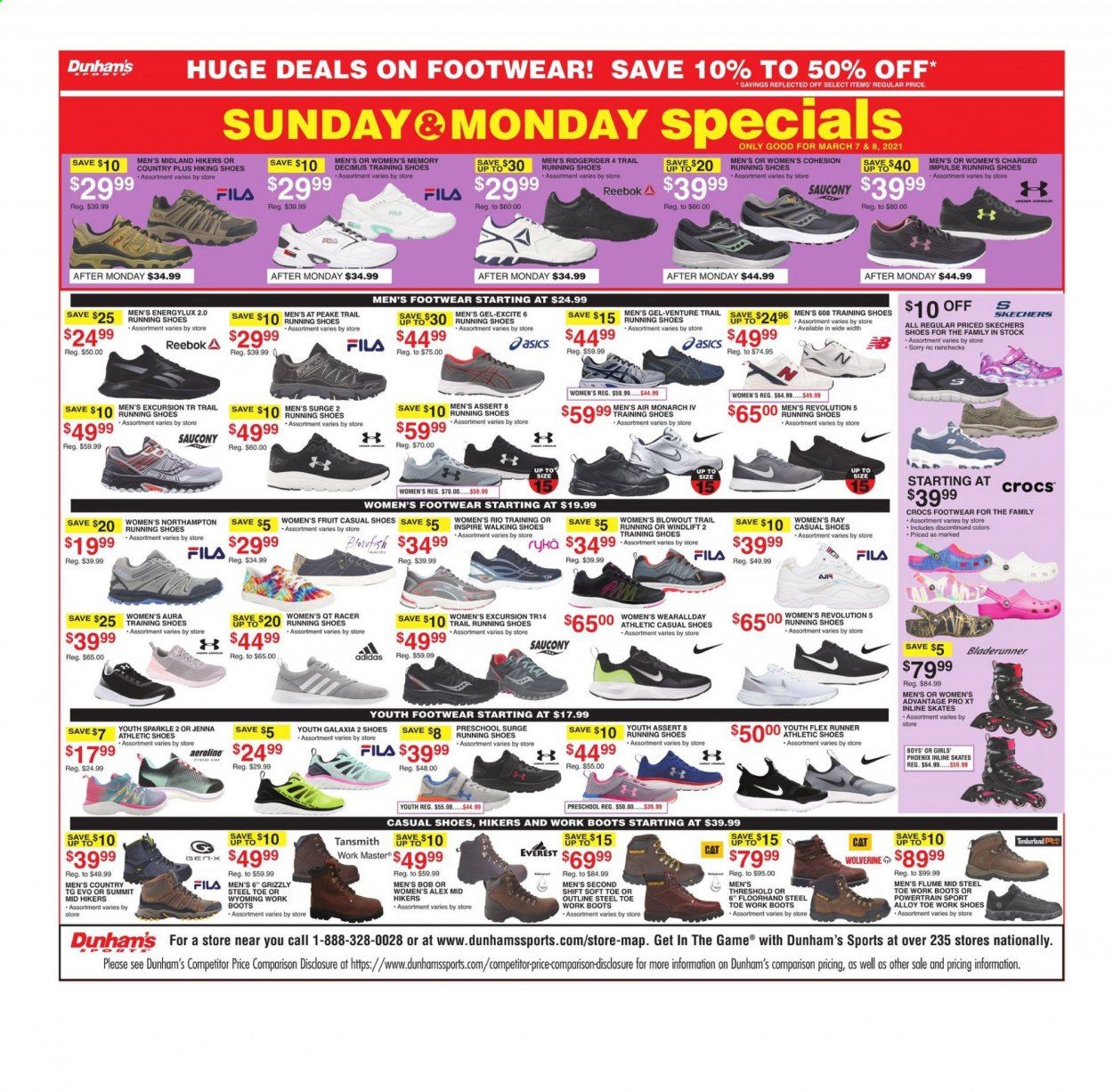 Dunham's Sports (MI, PA, WI) Weekly Ad Flyer March 6 to March 11