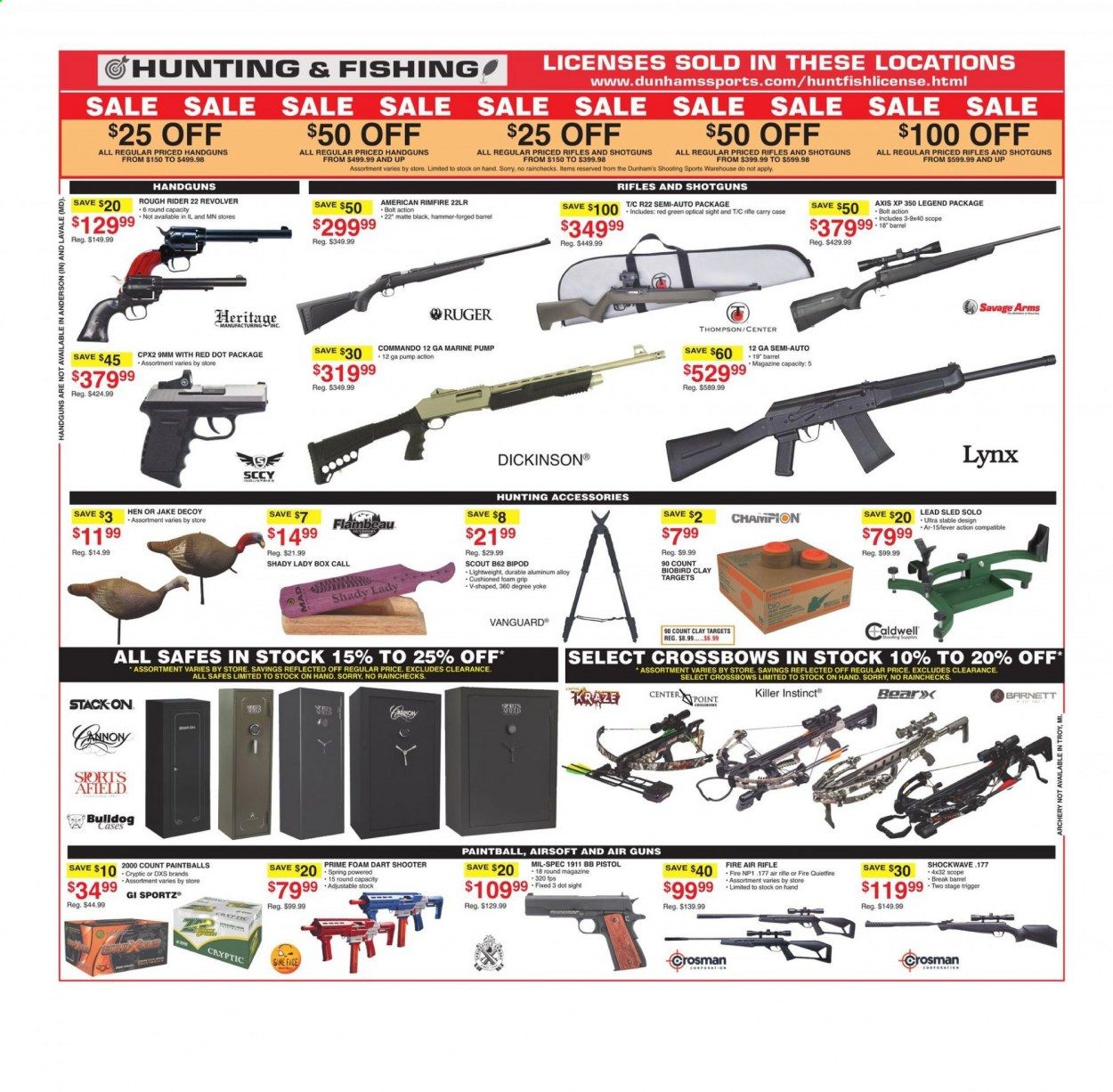 Dunham's Sports (MI, PA, WI) Weekly Ad Flyer March 6 to March 11