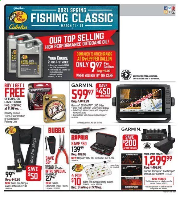 Cabela's Weekly Ad Flyer March 11 to March 31