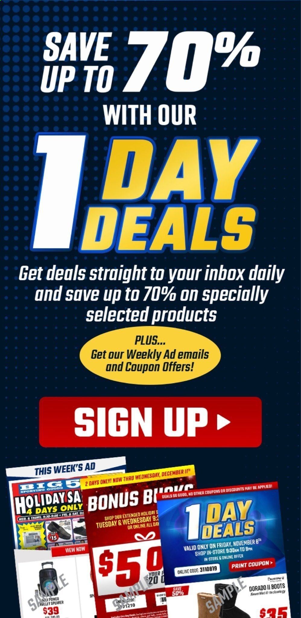 Big 5 Weekly Ad Flyer March 7 to March 13