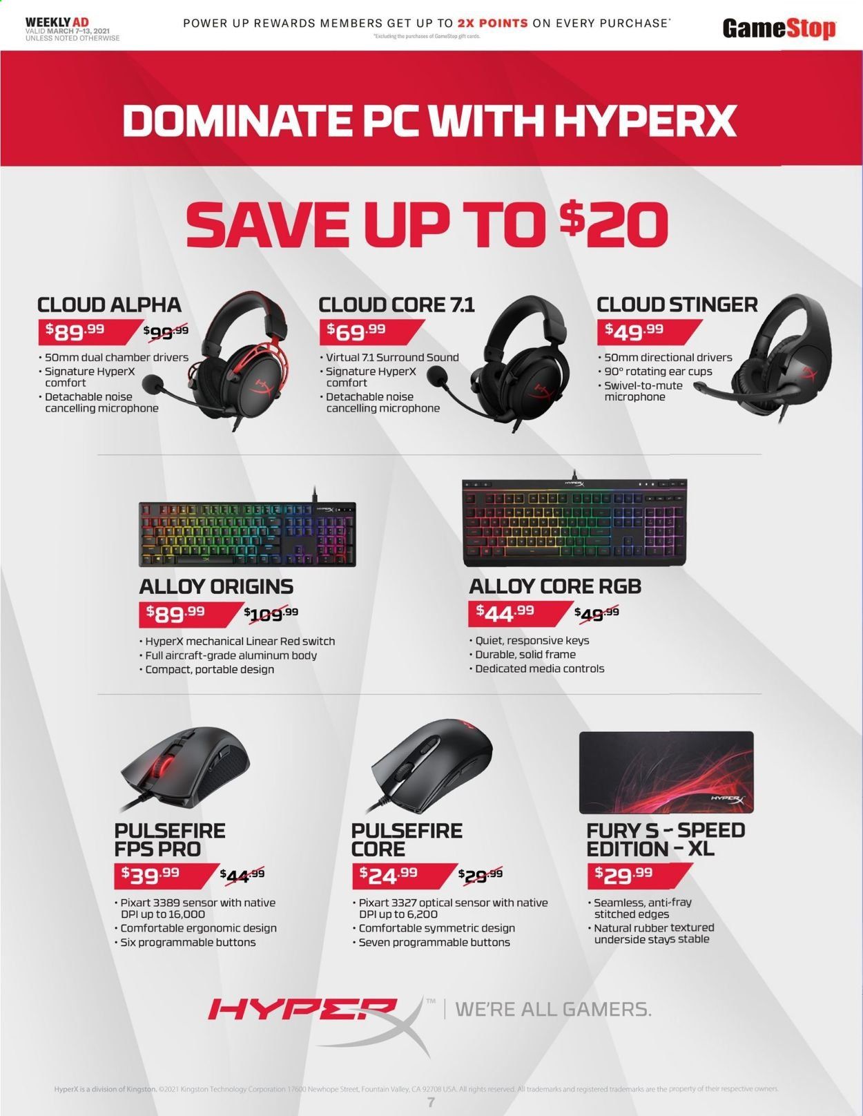 GameStop Weekly Ad Flyer March 7 to March 13