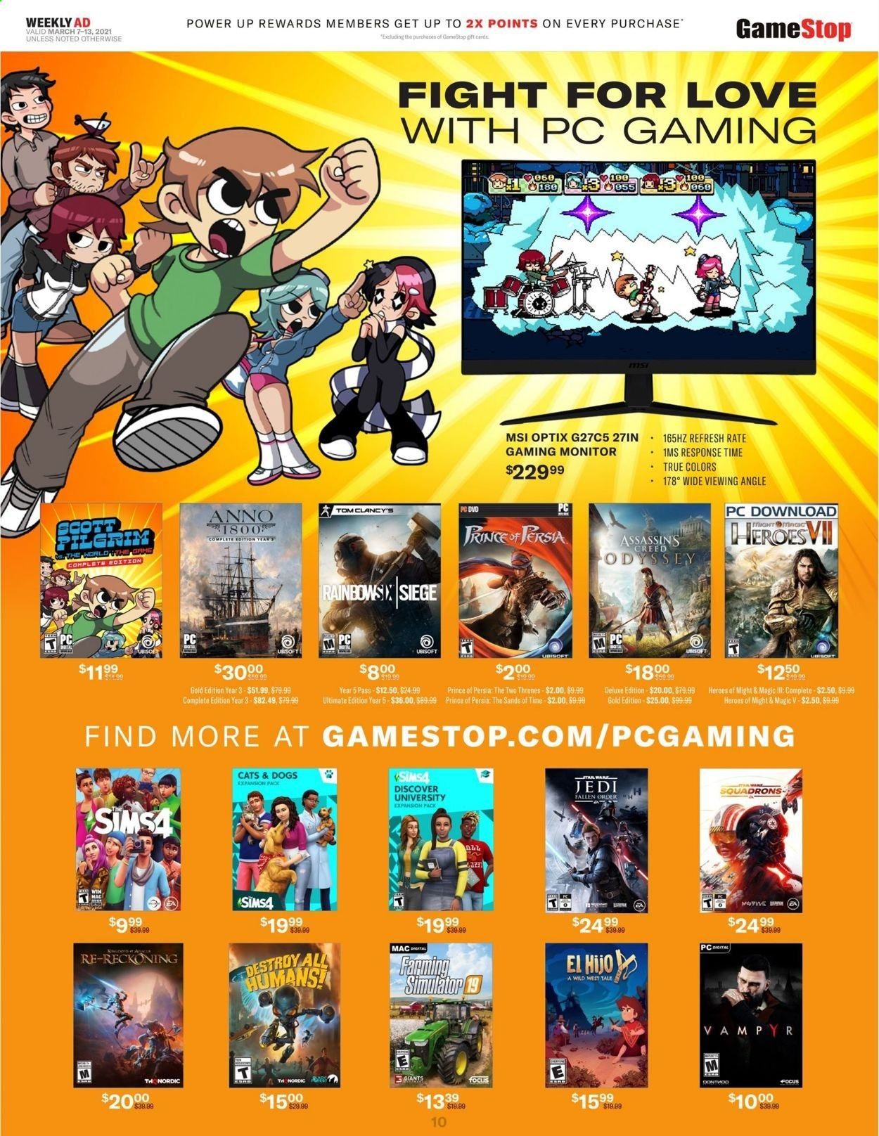GameStop Weekly Ad Flyer March 7 to March 13