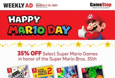 GameStop Weekly Ad Flyer March 7 to March 13