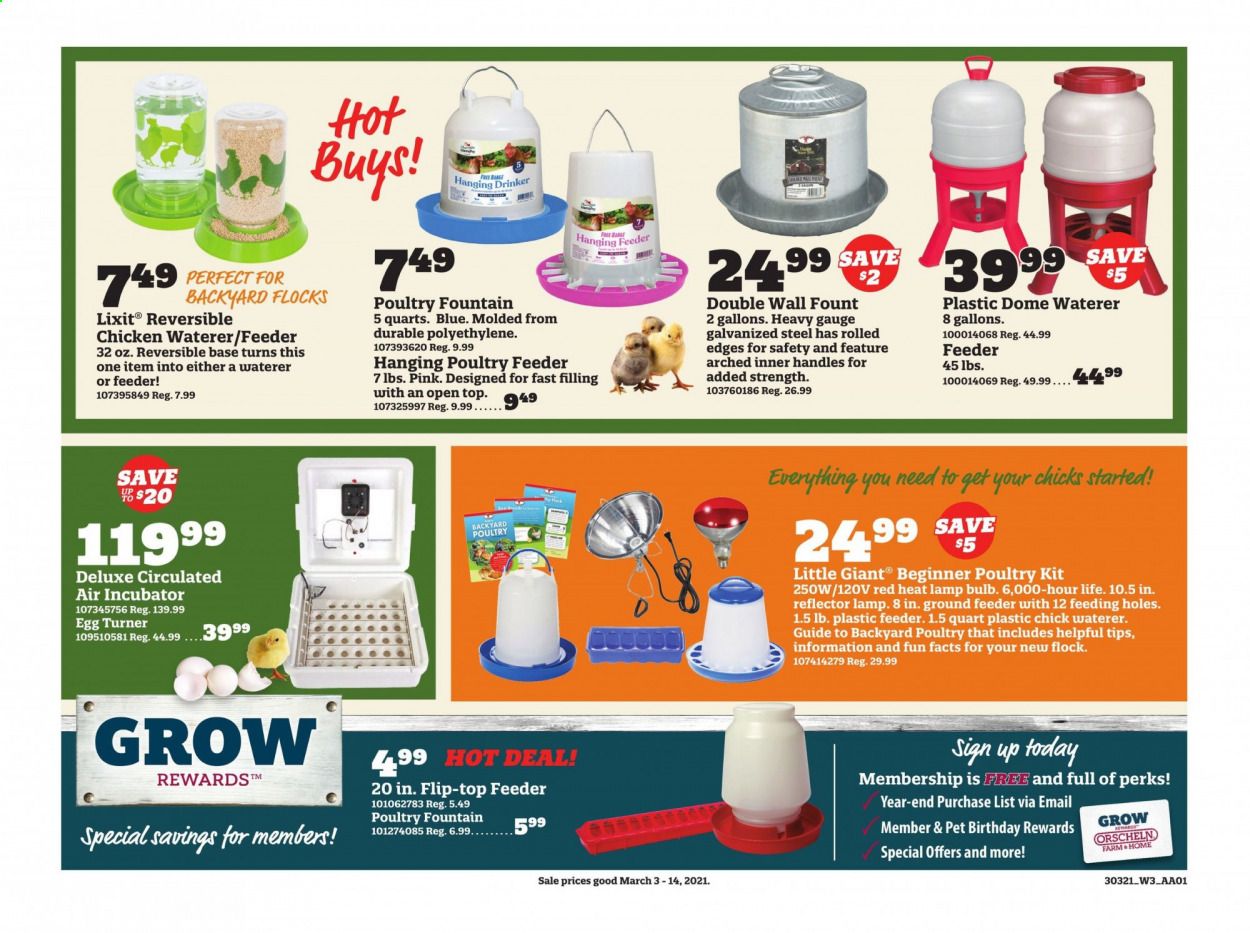 Orscheln Farm and Home Weekly Ad Flyer March 3 to March 14